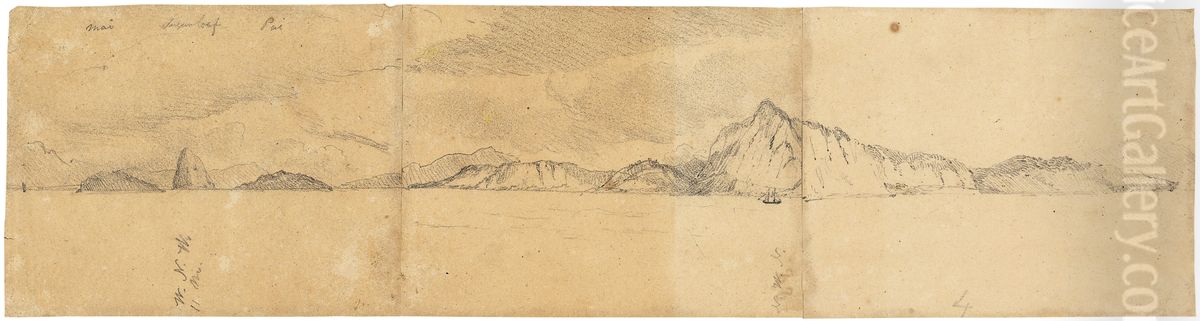 Outside of Rio Janeiro harbour Oil Painting by Charles Landseer