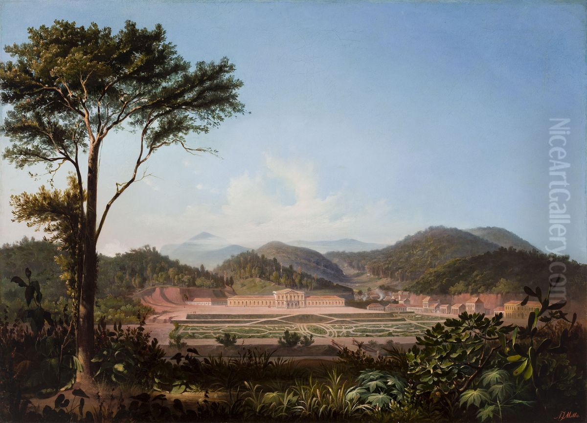 Palacio Imperial de Petropolis Oil Painting by Agostinho Jose da Mota