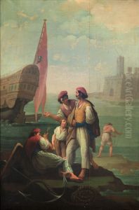 Cuatro marineros y un nino