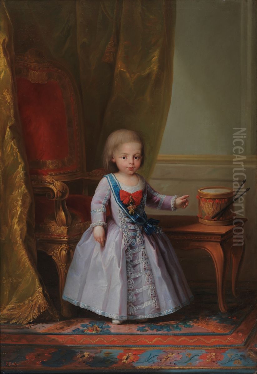 Francisco de Paula Antonio de Borbon, infante de Espana Oil Painting by Mariano Salvador Maella