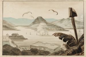 Panorama de la Baie de Rio-Janeiro Prise de Santa Therese Sta. Lucia, Faubourg de la Misericorde, Promenade Publique, Station des Navires de la Marine Rle. Etrangere, Armacao Arsenal de la Marine