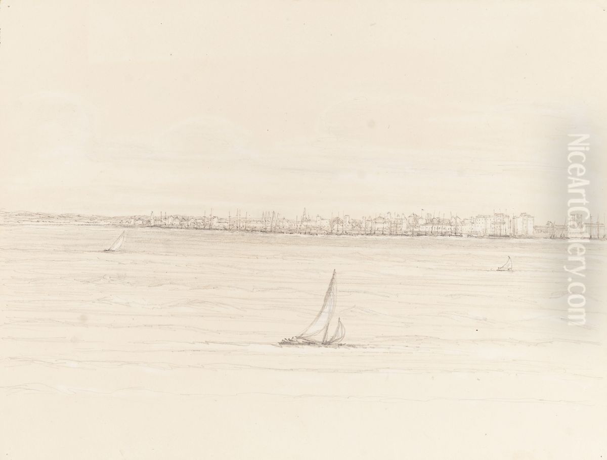 Pernambuco - from the 'Avon' Steamer April 21th 1855 Oil Painting by Marguerite Tollemache