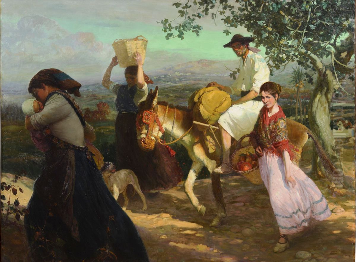 Un dia mas Oil Painting by Inocencio Medina Vera