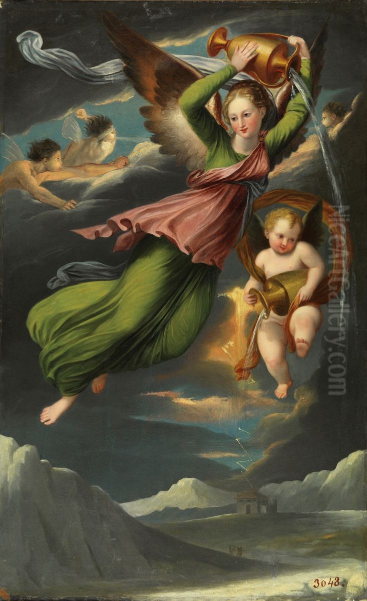 Alegoria del Invierno Oil Painting by Jose de Madrazo