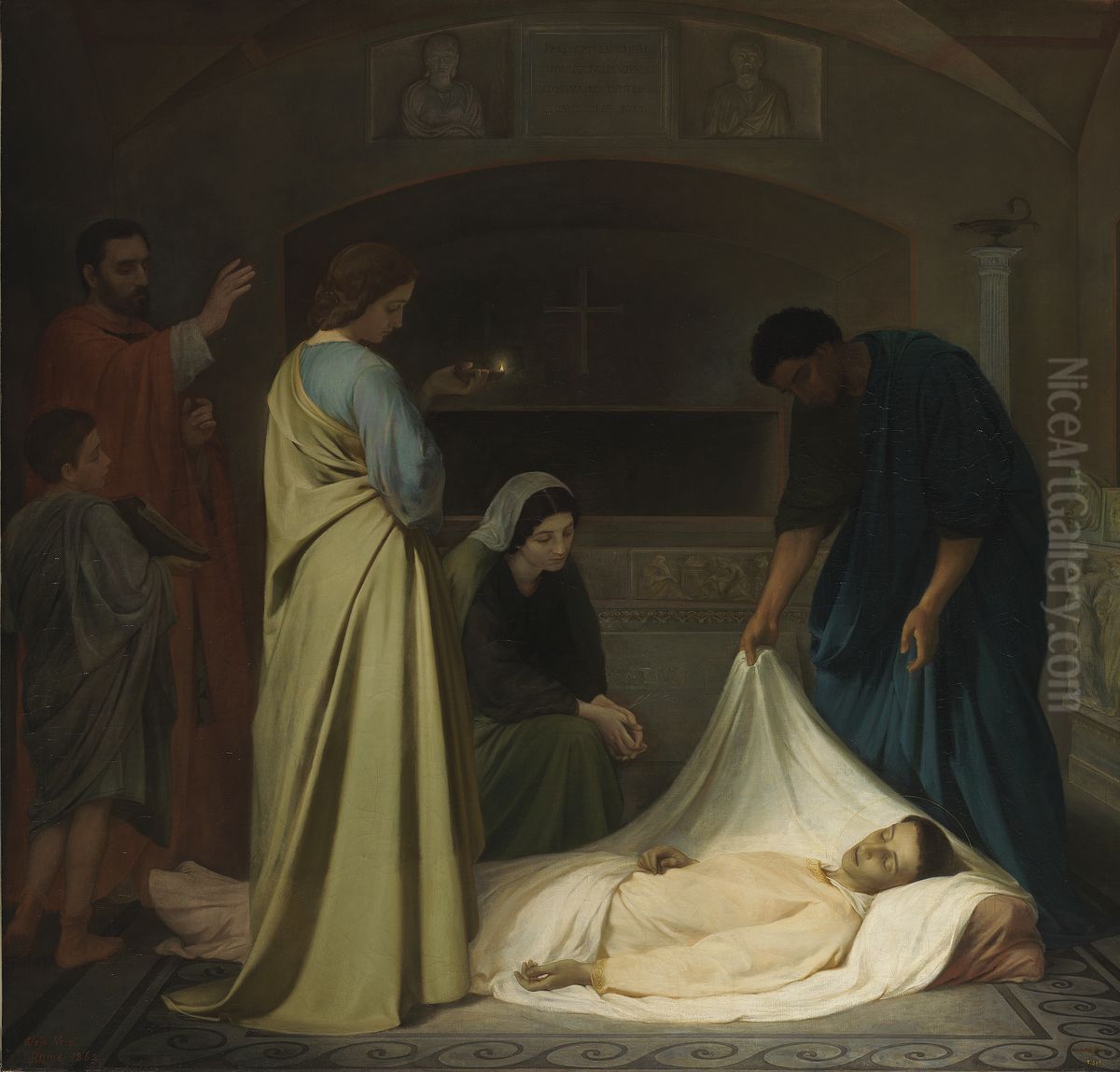 El entierro de San Lorenzo Oil Painting by Alejo Vera