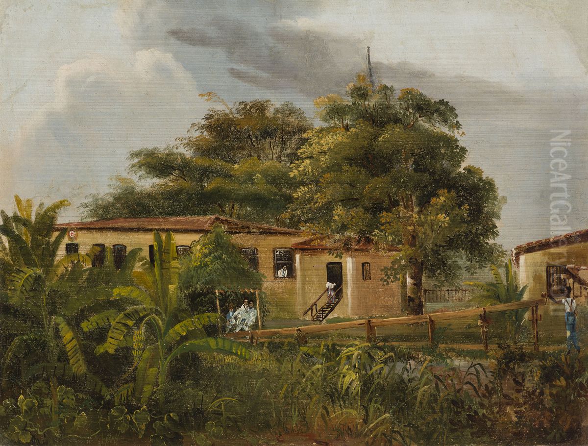 Cena rural (atribuido) Oil Painting by Brasiliana Iconografica