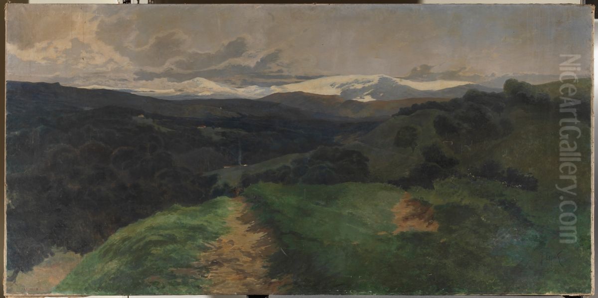 La tarde en el Pardo Oil Painting by Juan Espina Y Capo