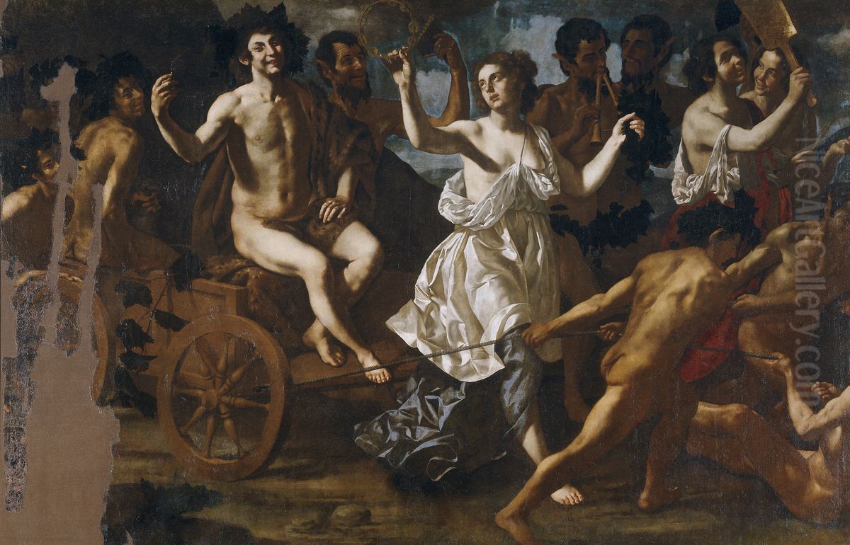 The Triumph of Bacchus Oil Painting by Paolo Domenico Finoglia