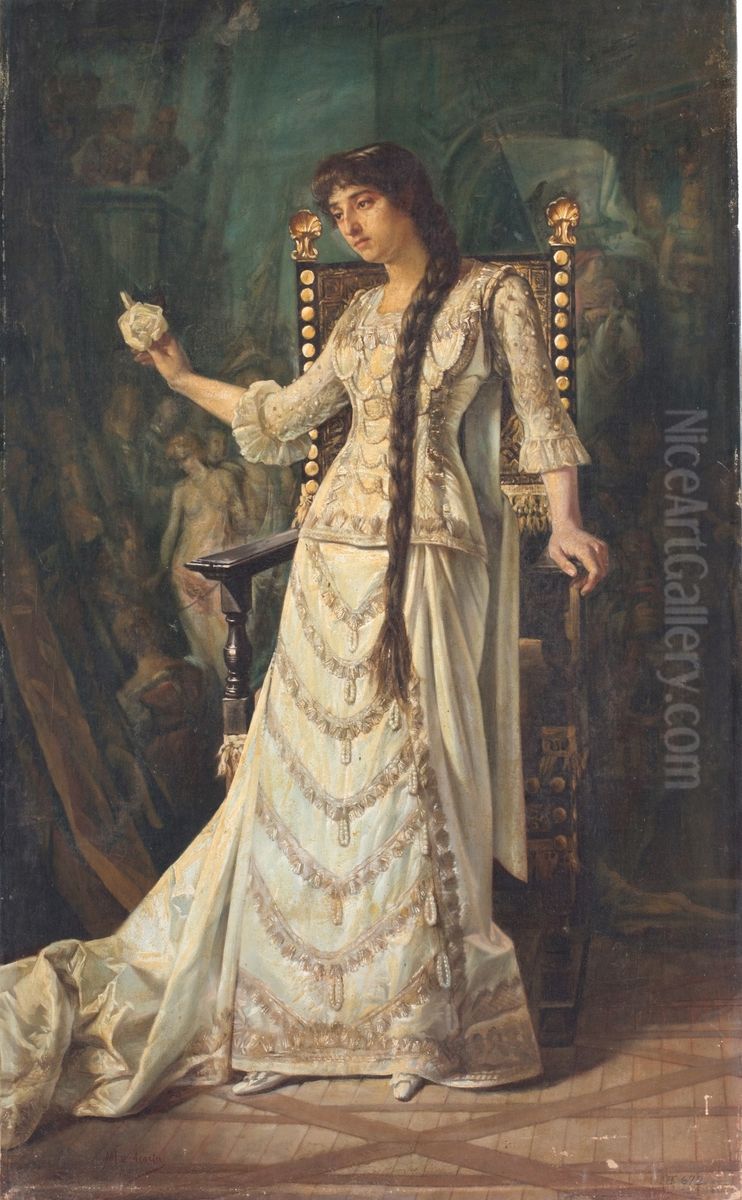 Un recuerdo en la ausencia Oil Painting by Marcos Hiraldez Acosta
