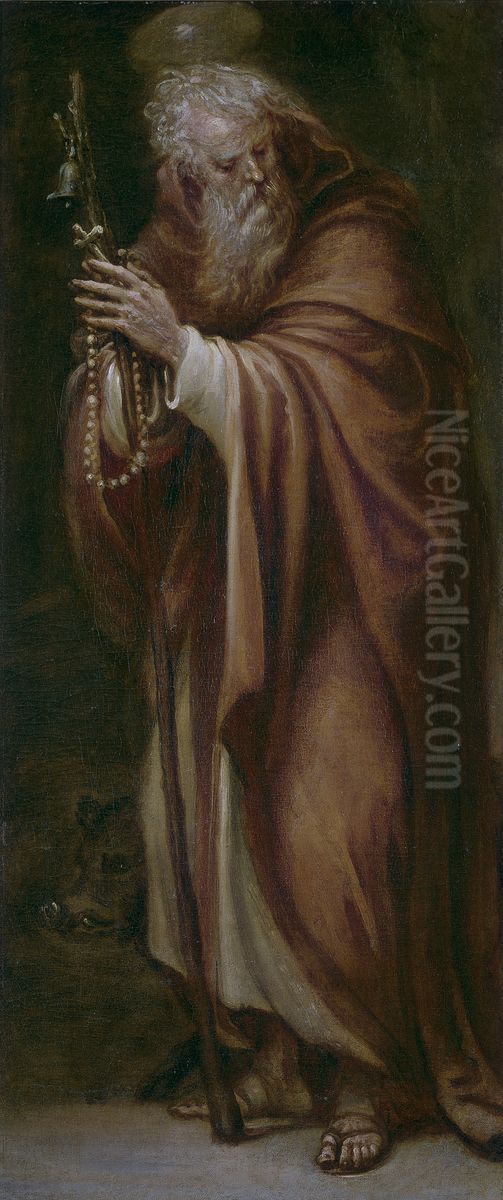 San Antonio Abad Oil Painting by Francisco Rizi