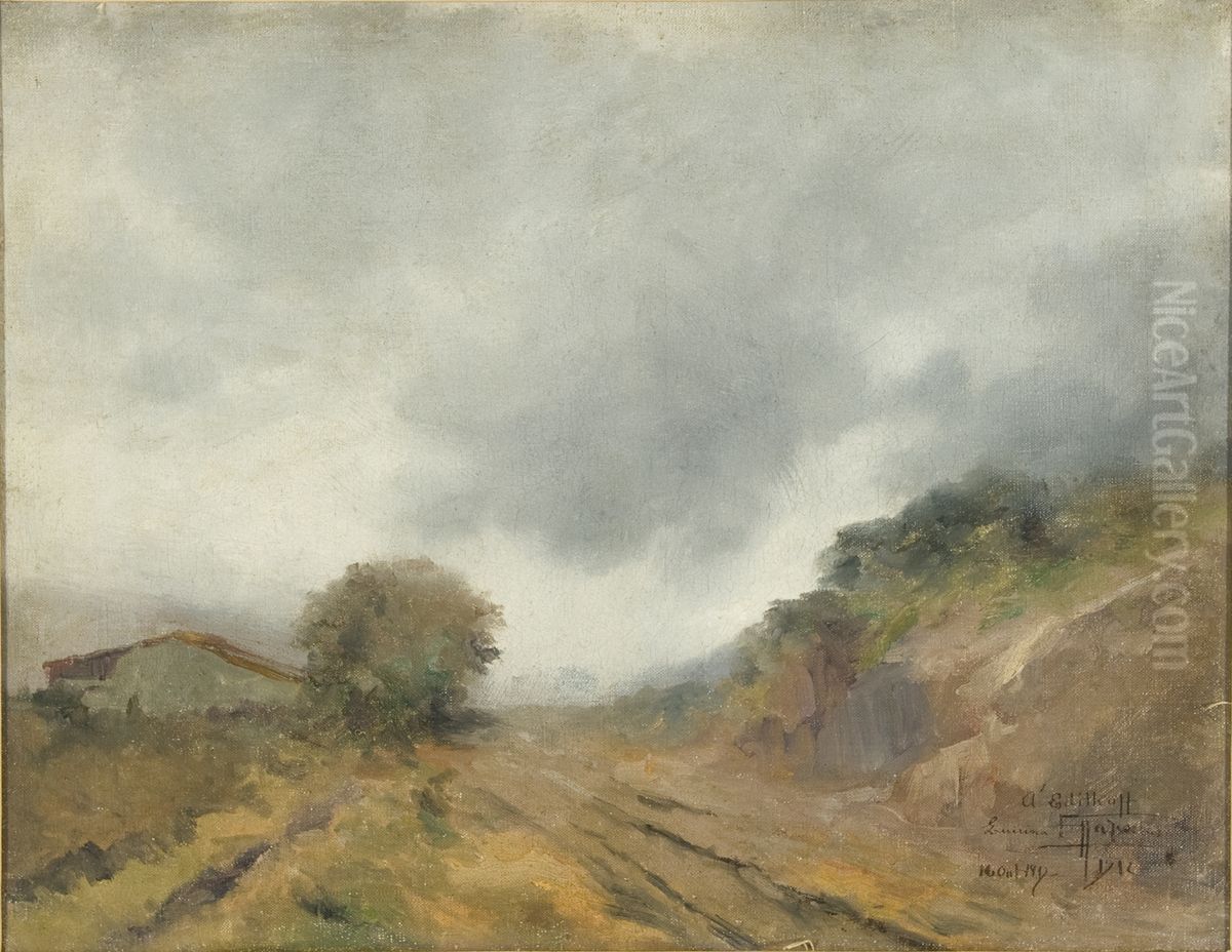 Paisagem Oil Painting by Antonio Parreiras