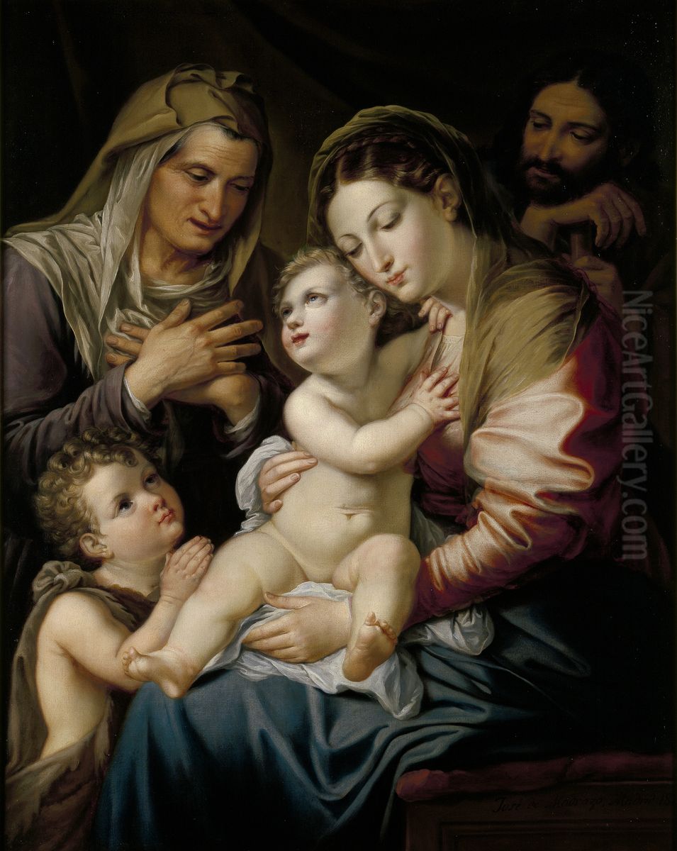 Sagrada Familia Oil Painting by Jose de Madrazo