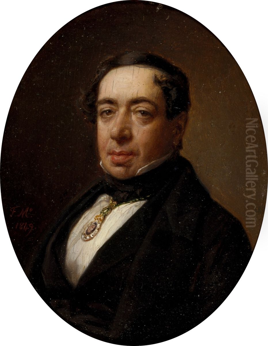 Carlos Ortiz de Taranco Oil Painting by Federico de Madrazo y Kuntz