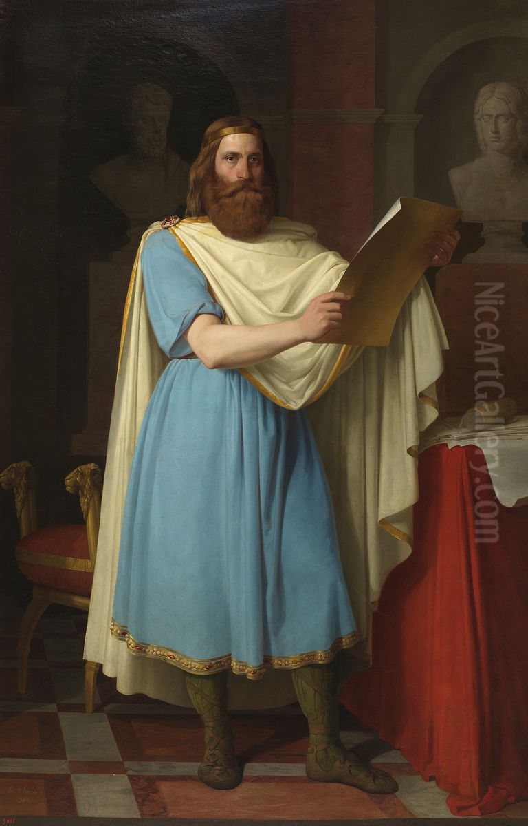 Alaric II Oil Painting by Carlos Esquivel y Rivas