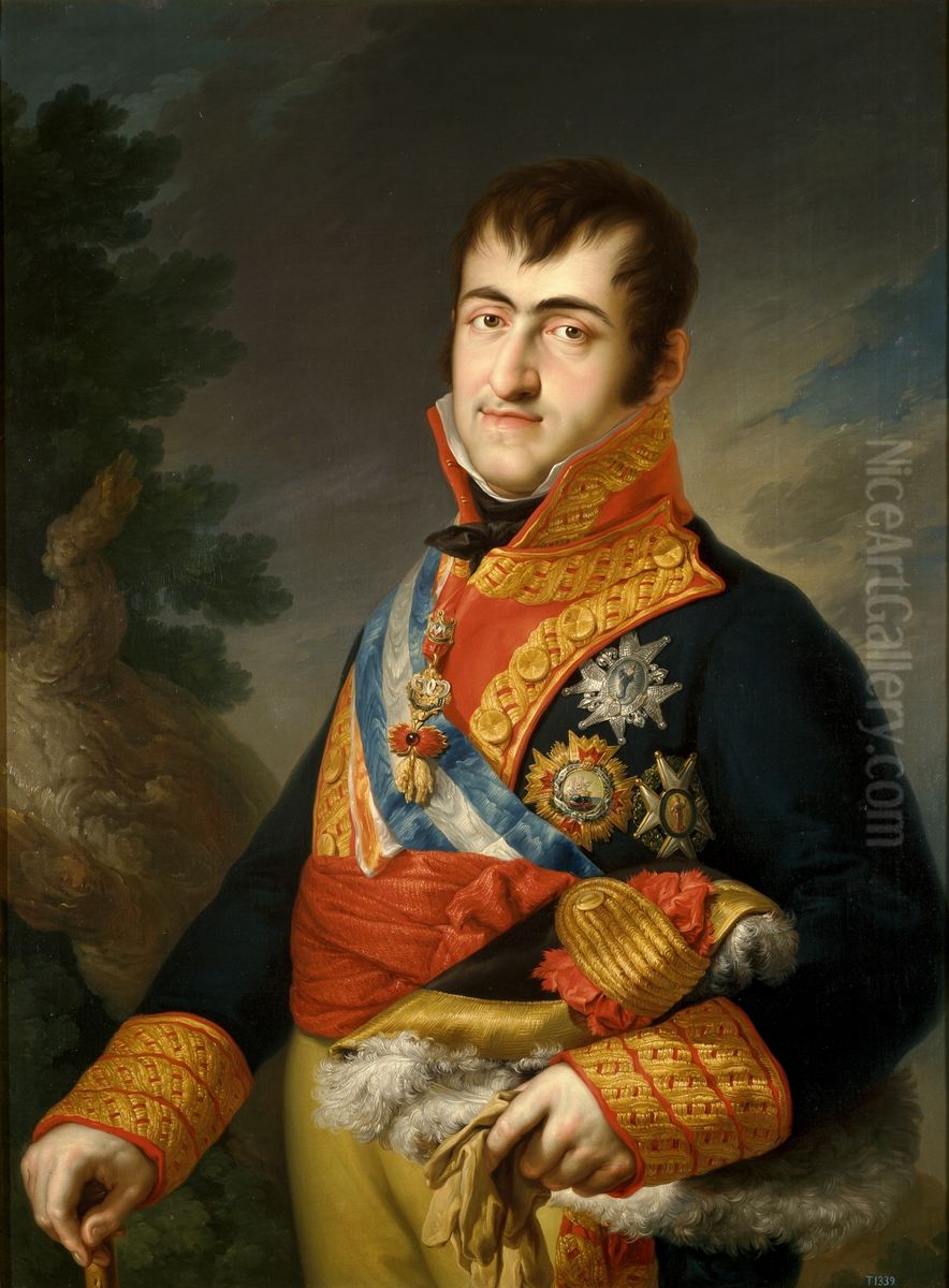 Fernando VII de Espana Oil Painting by Vicente Lopez Portana