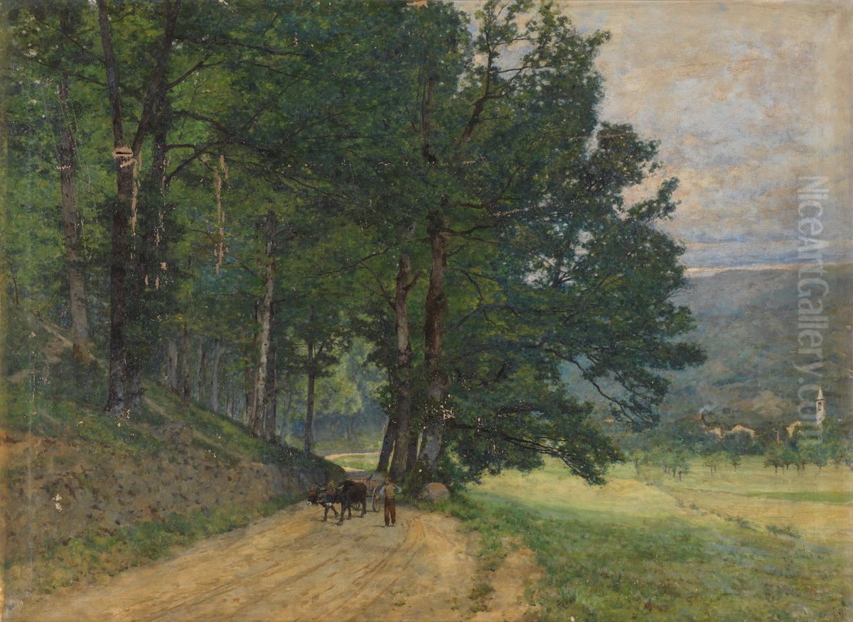 Paisaje Oil Painting by Serafin Avendano
