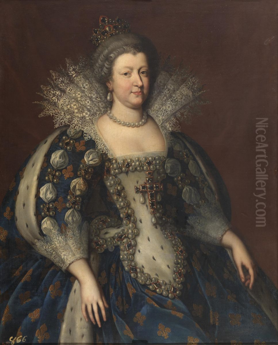 Maria de Medici, reina de Francia Oil Painting by Henri and Charles Beaubrun