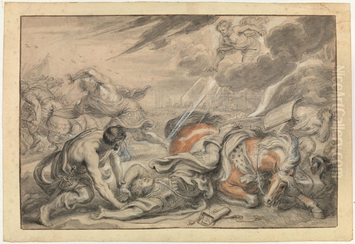 The Conversion of Saul Oil Painting by Abraham van Diepenbeeck