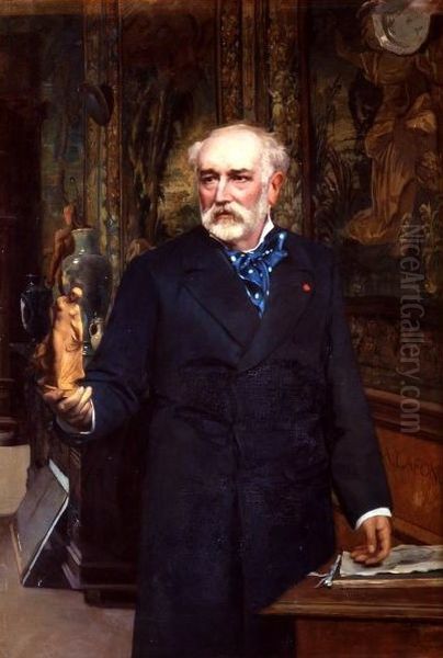 Portrait d'Adrien Dubouche Oil Painting by Francois Henri Alexandre Lafond