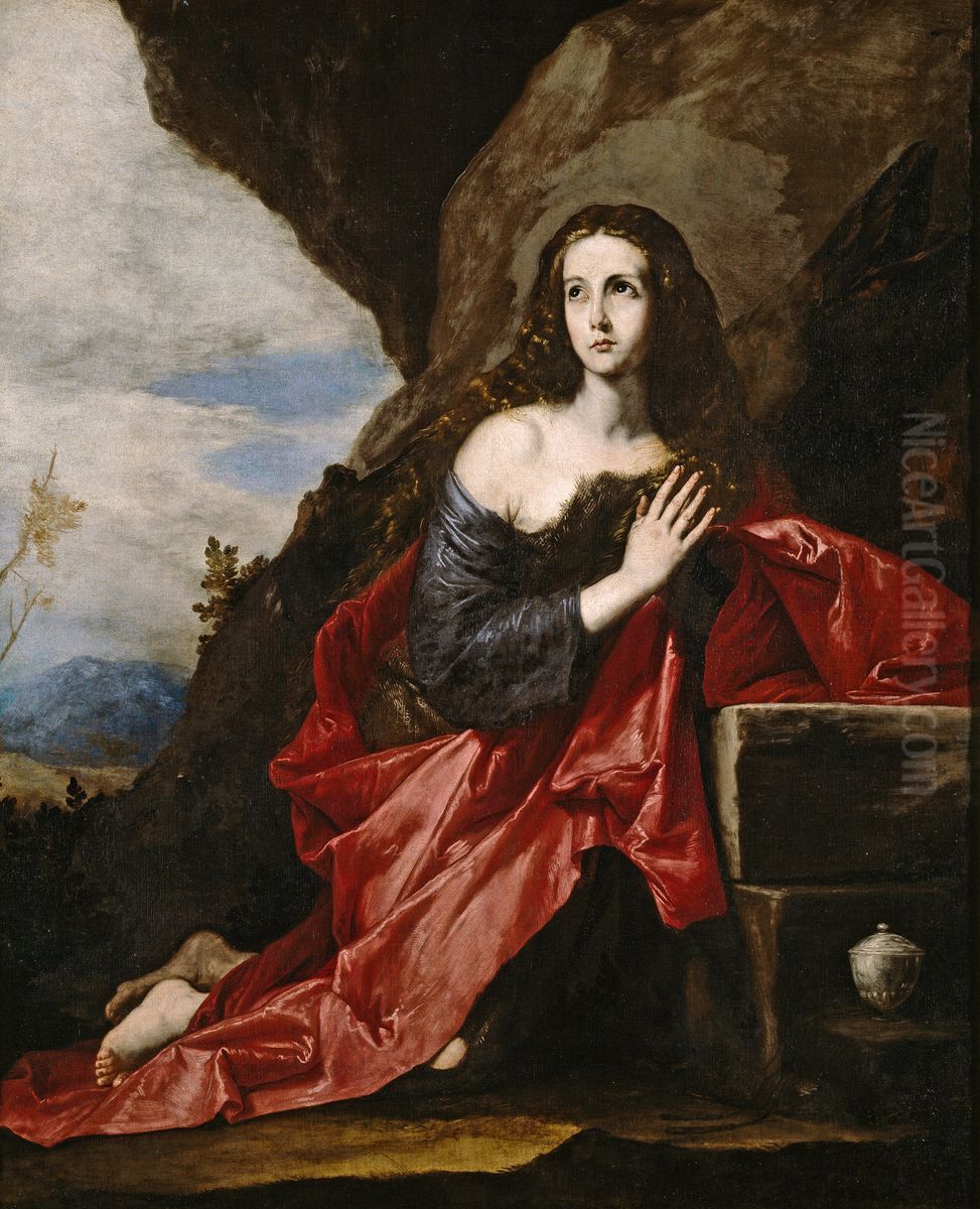 Magdalene penitent Oil Painting by Jusepe de Ribera