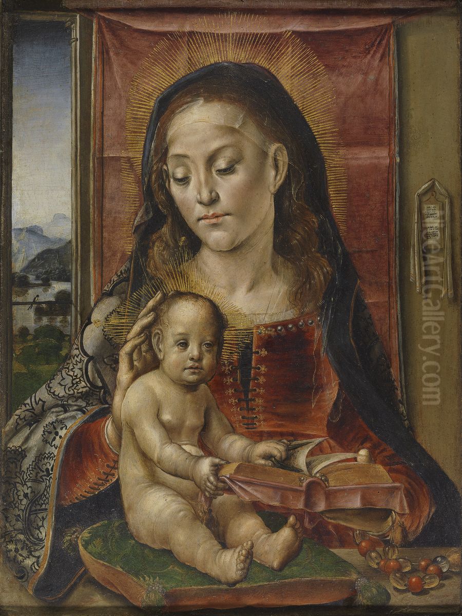 La Virgen con el Nino Oil Painting by Pedro Berruguete