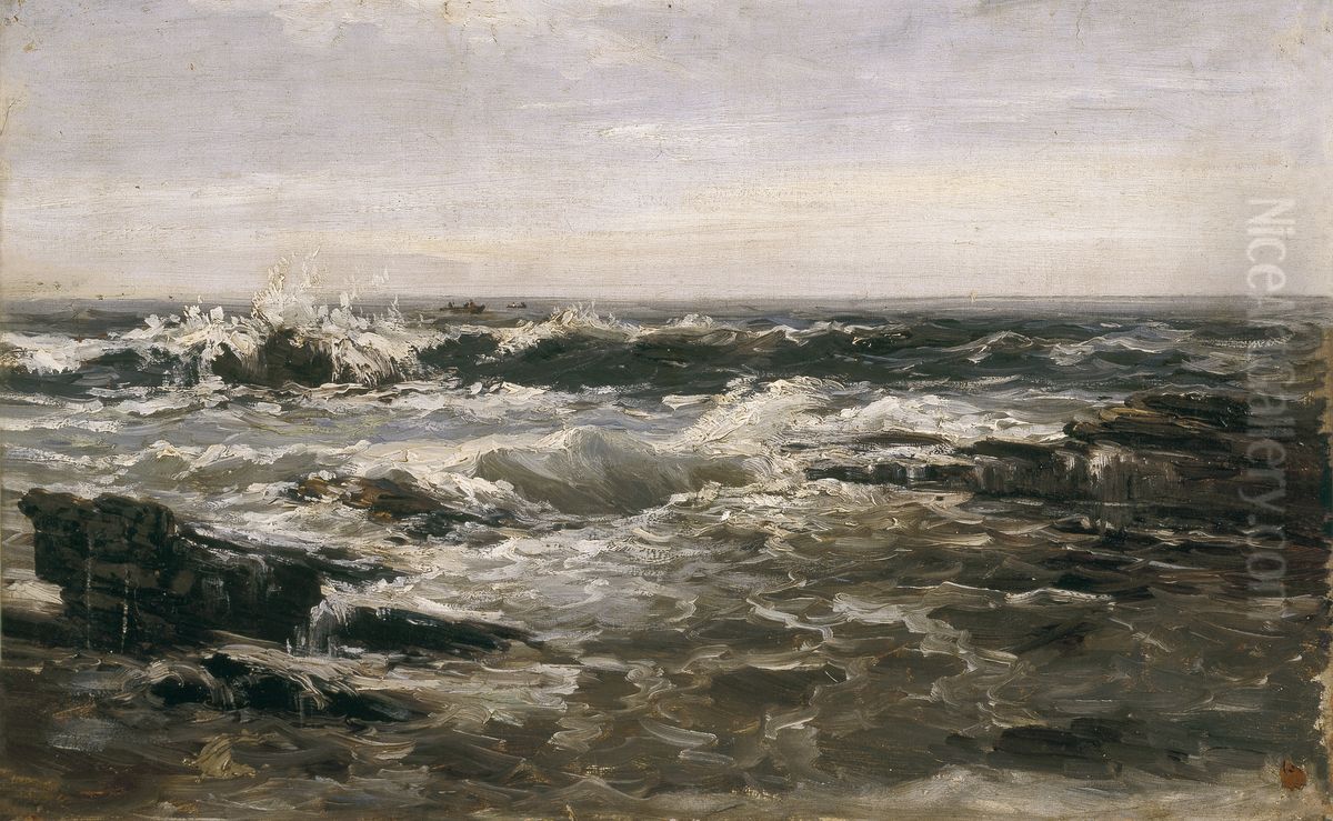 Rompientes (Lequeitio) Oil Painting by Carlos de Haes