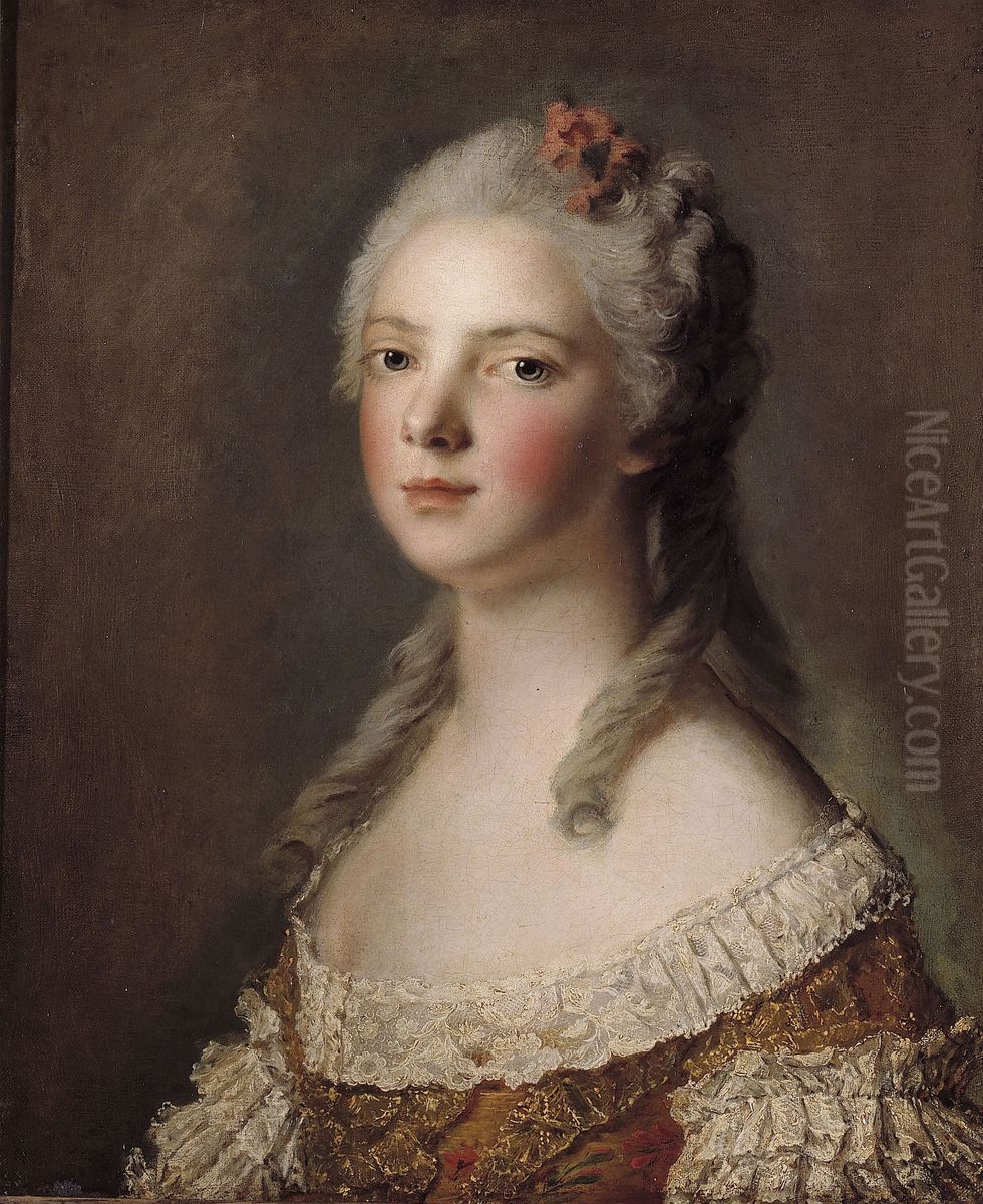 Portrait de Marie-Adelaide de France, fille de Louis XV, dite Madame Adelaide Oil Painting by Jean-Marc Nattier