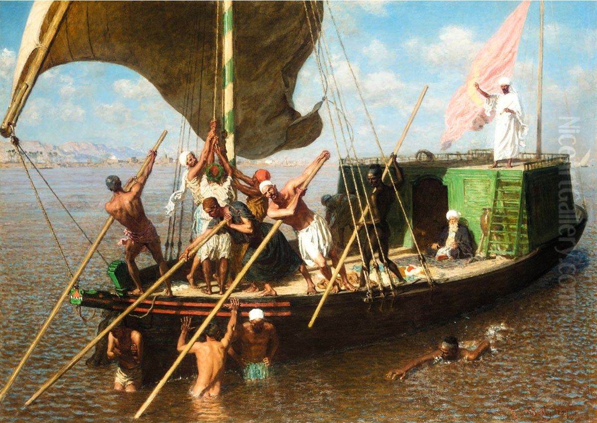 Ladahabiehengravee, Egypte Oil Painting by Leon Belly