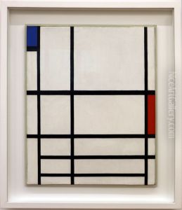 Composition in red, blue and white II