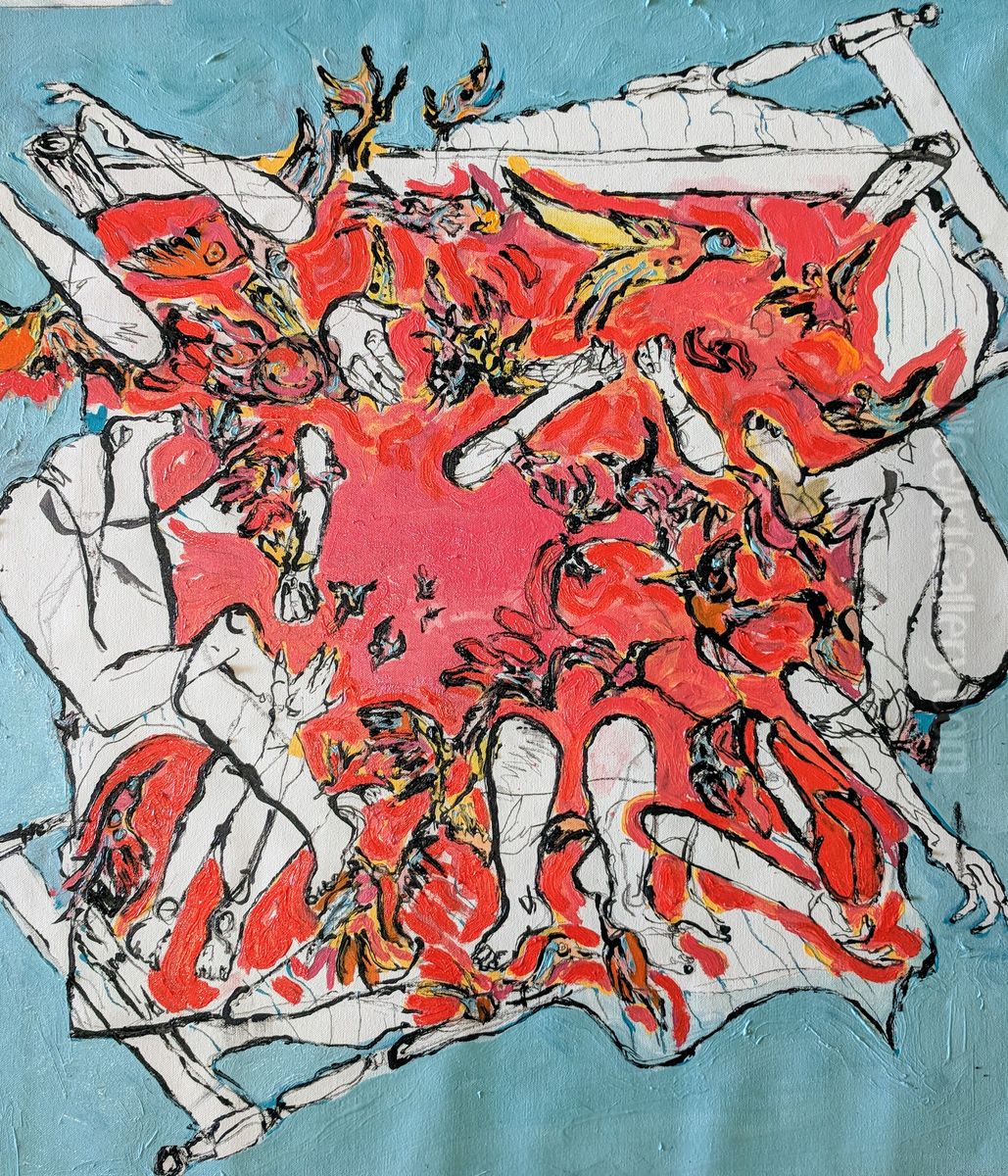 L'Appel du Vide Oil Painting by Gretchen Andrew