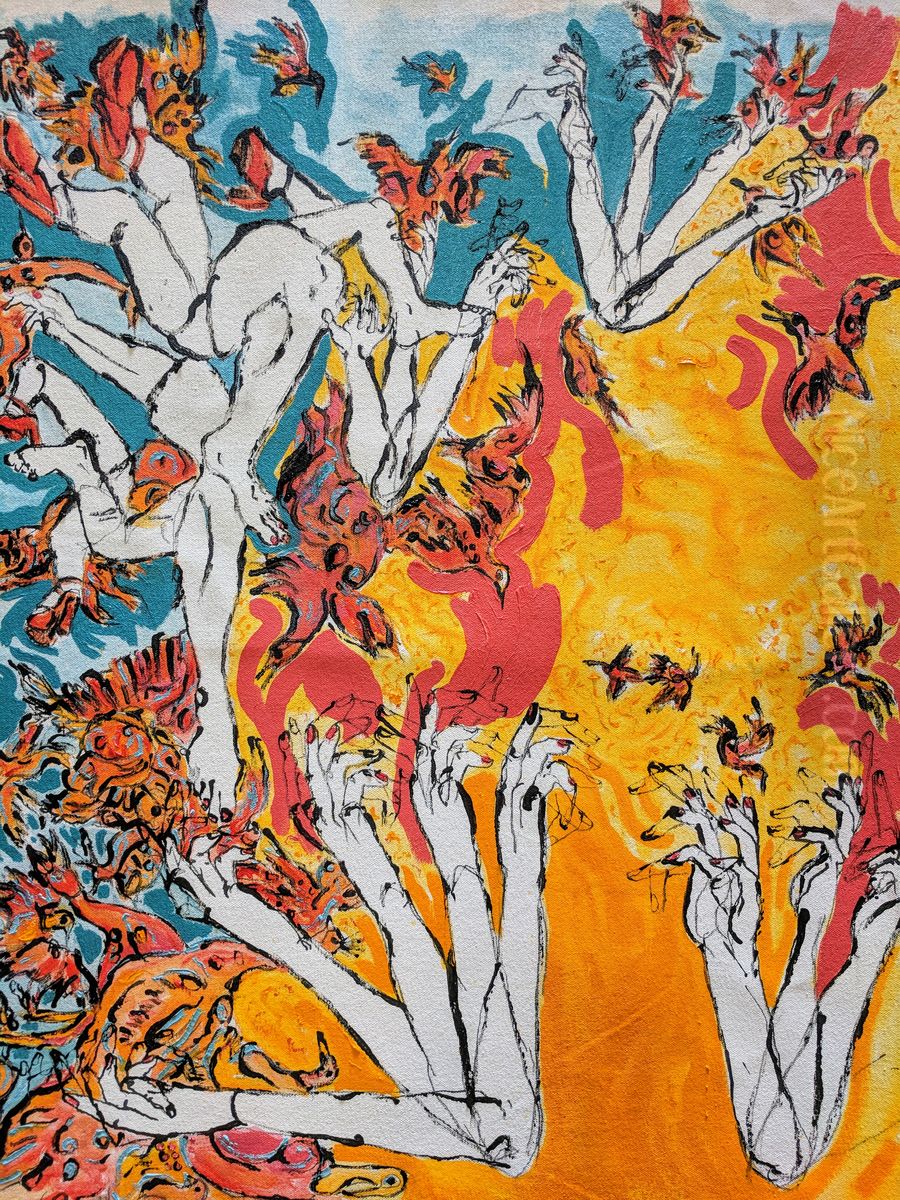 L'Appel du Vide Oil Painting by Gretchen Andrew