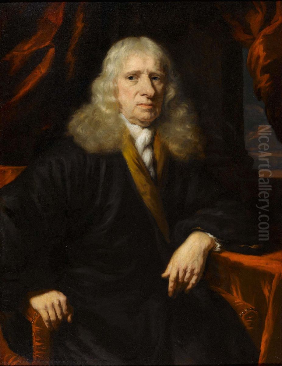 Portrait of a aristocrat Oil Painting by Nicolaes Maes