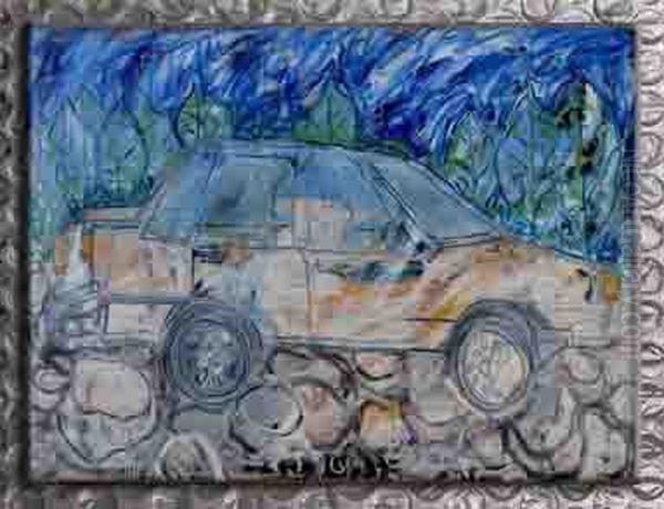 Bow New Hampshire 17 Oil Painting by Gretchen Andrew