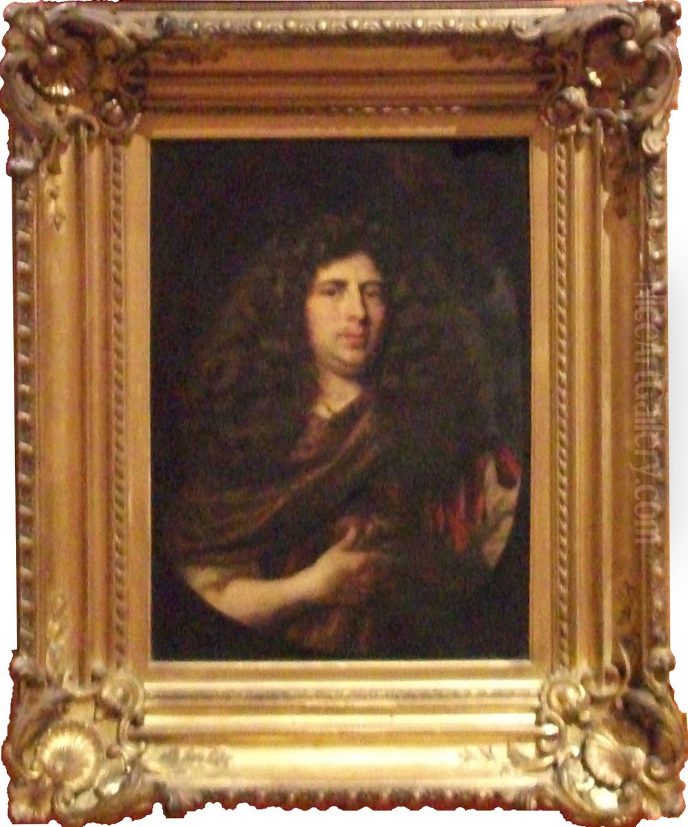 Portrait of an unknown man, dated 1678 Oil Painting by Nicolaes Maes