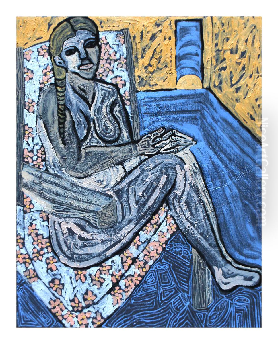 Malignant epithelial ovarian cancer 12 Oil Painting by Gretchen Andrew