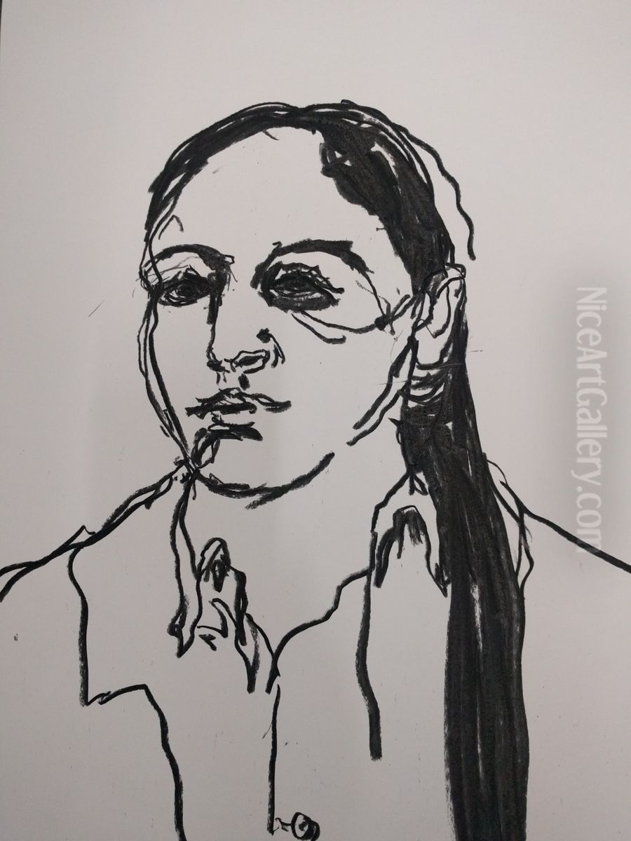 29 year old woman (f) Oil Painting by G. Andrew