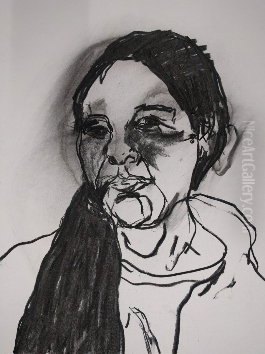 29 year old woman (t) Oil Painting by G. Andrew