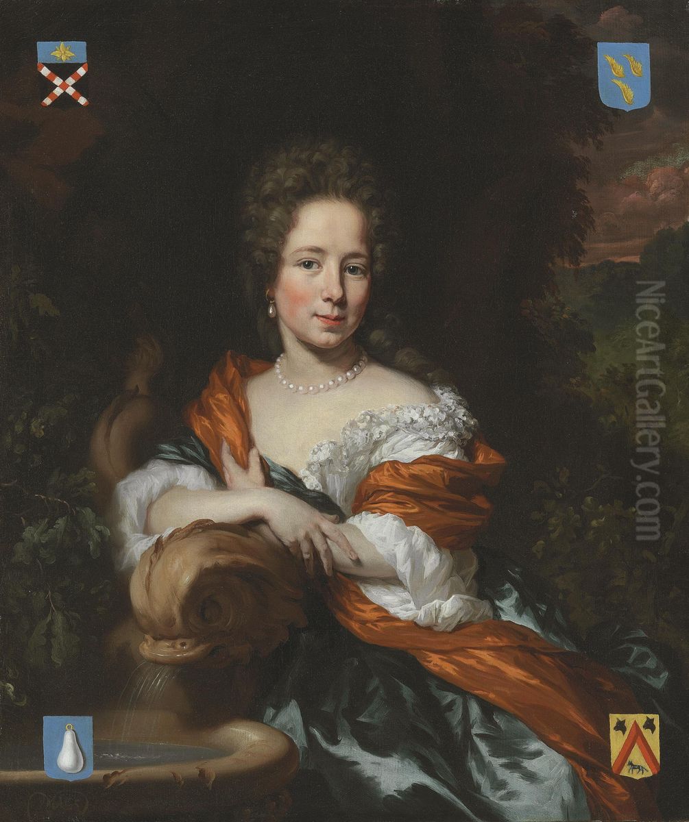 Portrait of  Catharina Pels (1665-1704) Oil Painting by Nicolaes Maes