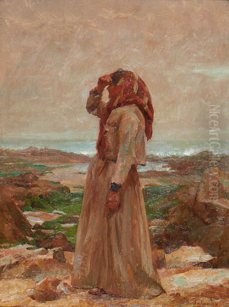 Looking at the sea Oil Painting by Veloso Salgado