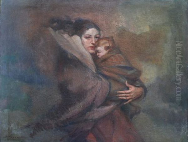 Again in Life Oil Painting by Nikola Marinov