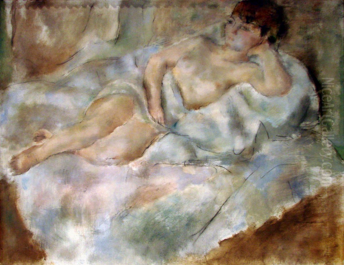 La Reveuse Oil Painting by Jules Pascin