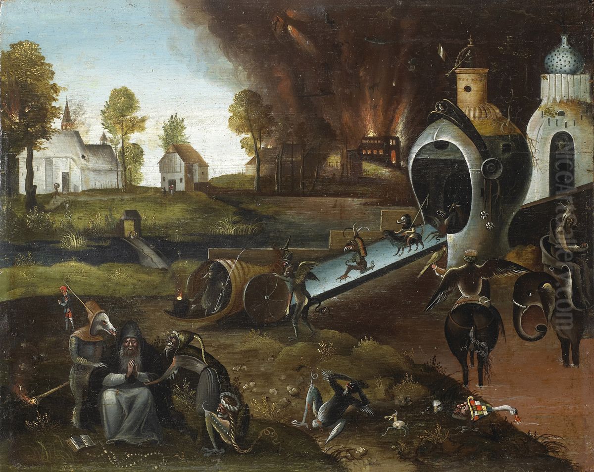 The Great Work of Leonardo Oil Painting by unknown