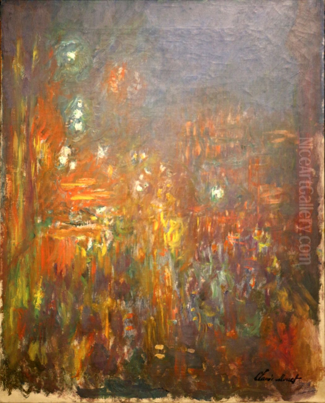 Leicester Square, by night Oil Painting by Claude Oscar Monet