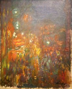 Leicester Square, by night