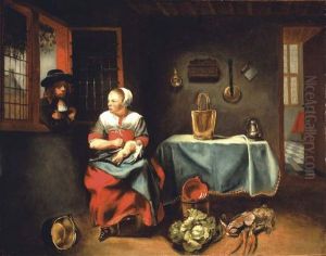 Interior of a cottage