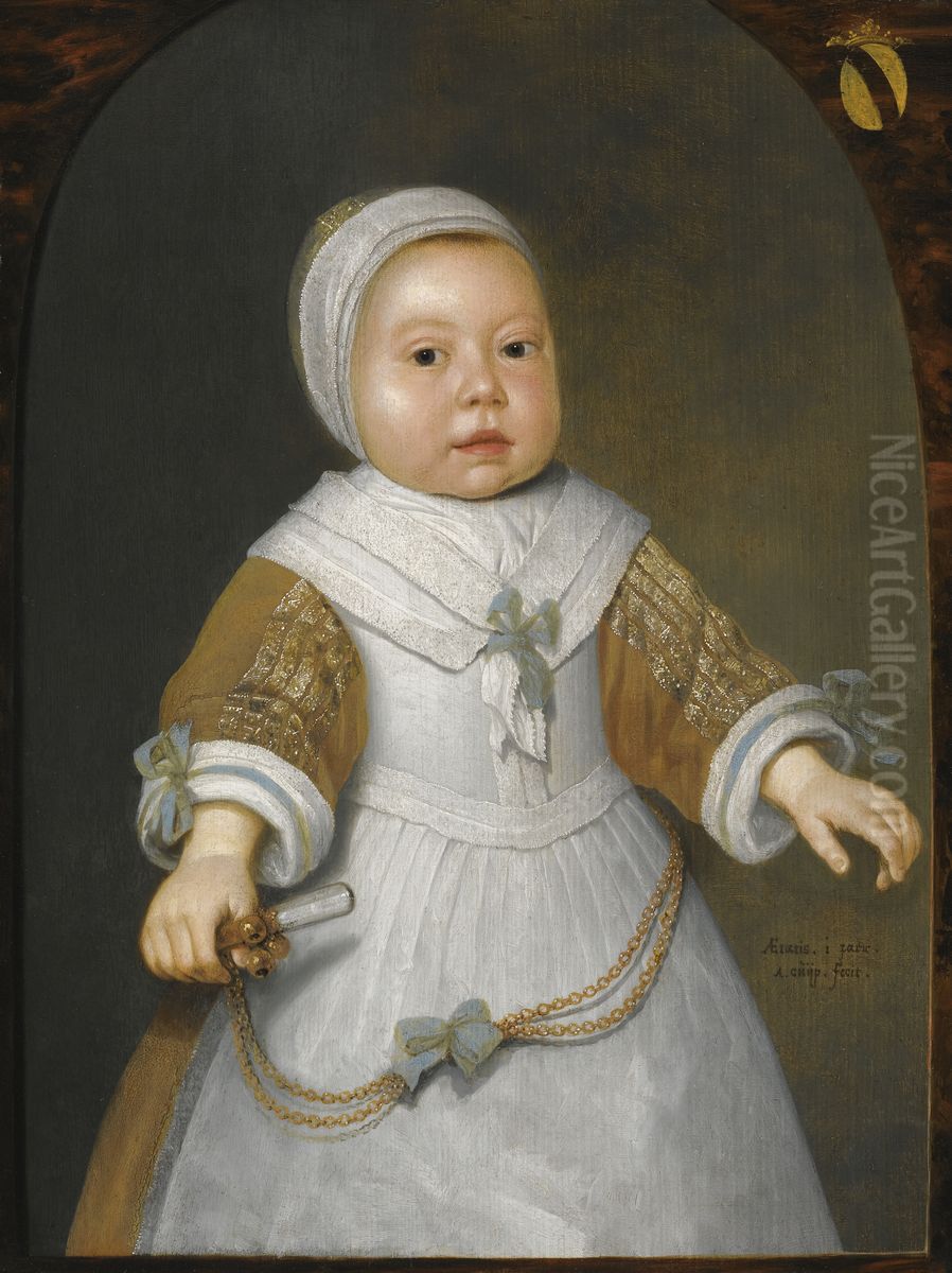 Portrait of a girl from the Van der Burch family Oil Painting by Aelbert Cuyp
