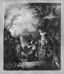 The hunting on lions