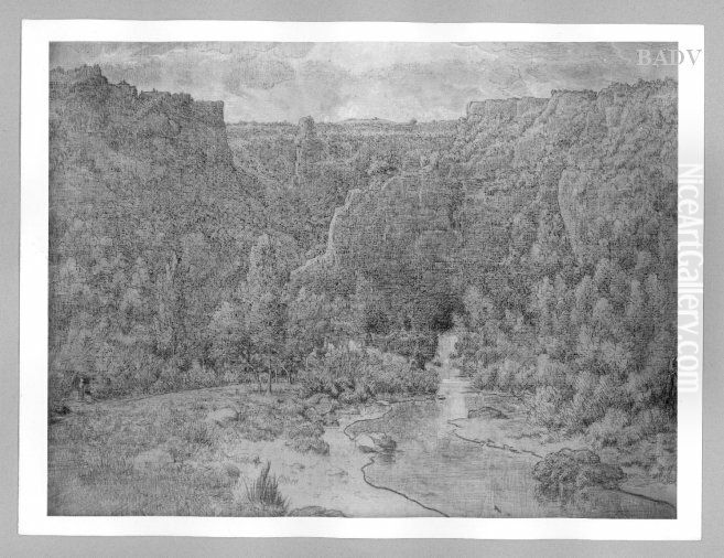 Die Quelle des Lizon Oil Painting by Theodore Rousseau
