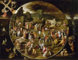 La Charrette de foin ; allegorie de la vanite du monde.