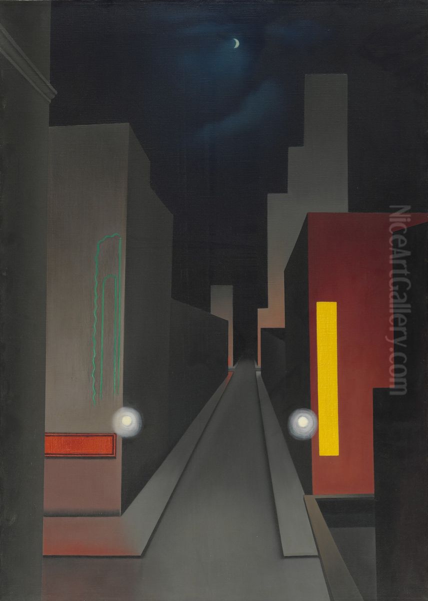 New Moon, New York Oil Painting by George Ault
